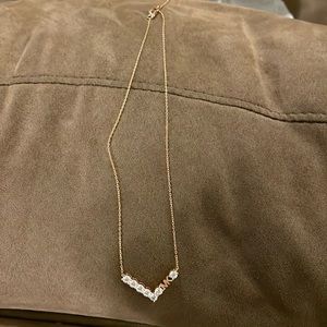 Michael Kors rose gold necklace